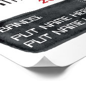 Waterverf Rock & Roll Festival Poster (Hoek)