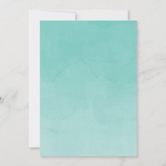 Waterverf Rocking Horse Baby shower Invitation Kaart (Achterkant)