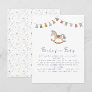 Waterverf Rocking Horse, Boeken voor Baby kaart