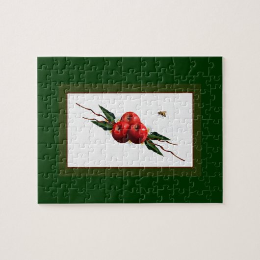 Waterverf rode appels legpuzzel (Horizontaal)