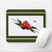 Waterverf rode appels muismat (Met muis)