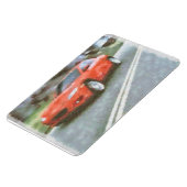 Waterverf rode auto magneet (Linkerzijde)