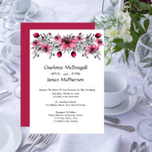 Waterverf Rode bloesems Weddenschap