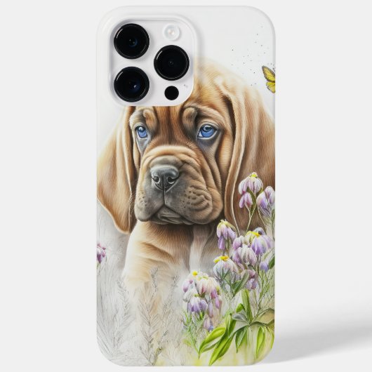 WATERVERF RODE BROWN MASTIFF POPPY DOG Case-Mate iPhone CASE (Achterkant)