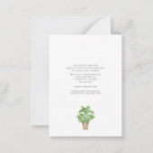 Waterverf rode deur die we hebben bewogen notitiekaartje (Achterkant)