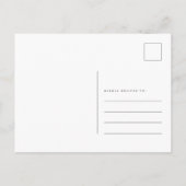 Waterverf rode deur We hebben het nieuwe adres ver Aankondigingskaart (Achterkant)