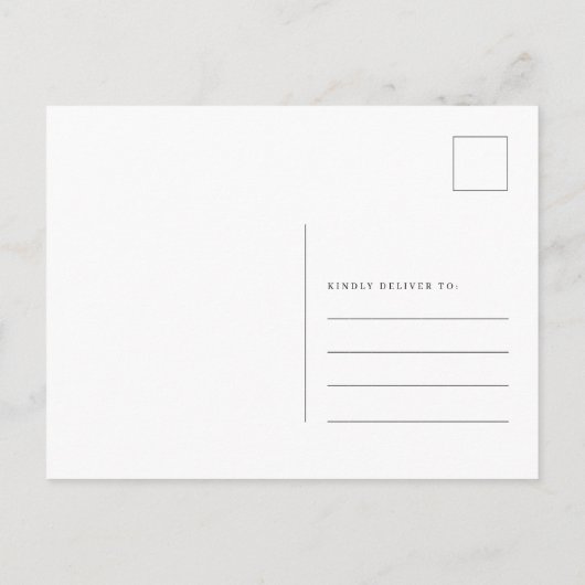 Waterverf rode deur We hebben het nieuwe adres ver Aankondigingskaart (Achterkant)