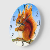 Waterverf rode eekhoorn Briefkaart schilderen Grote Klok (Hoek)