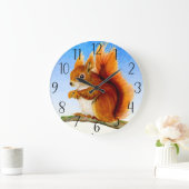 Waterverf rode eekhoorn Briefkaart schilderen Grote Klok (Huis)