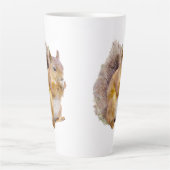 Waterverf rode eekhoorn latte mok (Voorkant)