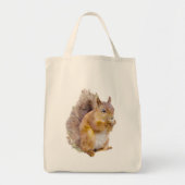 Waterverf rode eekhoorn tote bag (Voorkant)