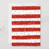 Waterverf rode en blauwe bloemen bruiloft kaart (Achterkant)