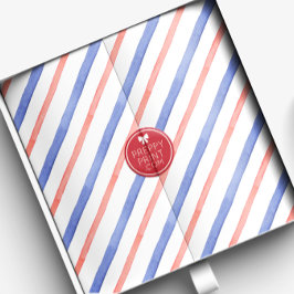 Waterverf rode en blauwe diagonale strepen tissuepapier