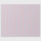 Waterverf rode en blauwe kreeften cadeaupapier (Vlak)