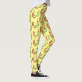 Waterverf rode en groene chilipepers leggings (Rechts)