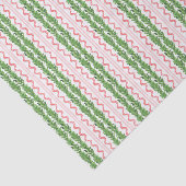 Waterverf rode en groene kerstslinger tissuepapier (Detail)