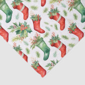  Waterverf rode en groene kousen Tissuepapier (Detail)