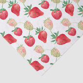 Waterverf rode en roze aardbeien tissuepapier (Detail)