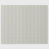 Waterverf Rode & Groene Kerstlinten & Garland Cadeaupapier (Vlak)