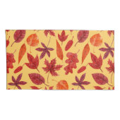 Waterverf rode herfstbladeren kussensloop (Achterkant-Rechts)