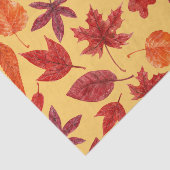 Waterverf rode herfstbladeren tissuepapier (Detail)