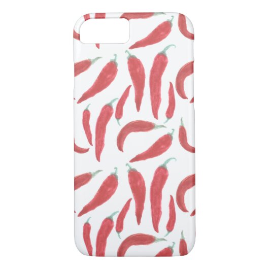 waterverf rode hete Spaanse peper Case-Mate iPhone Case (Achterkant)