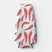 waterverf rode hete Spaanse peper Flesjeskoeler (Voorkant)