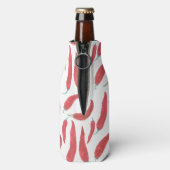 waterverf rode hete Spaanse peper Flesjeskoeler (Fles Achterkant)