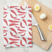 waterverf rode hete Spaanse peper Theedoek (Quarter Fold)