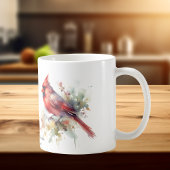 Waterverf Rode Kardinaal Koffiemok