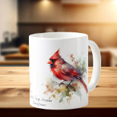 Waterverf Rode Kardinaal Koffiemok