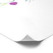 Waterverf rode kardinaal op Berry Branch Poster (Hoek)