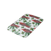 waterverf rode kardinale vogel badmat (Gekanteld)