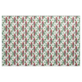 waterverf rode kardinale vogel stof (Yard (91,4 cm))