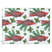 waterverf rode kardinale vogel tafelkleed (Voorkant (Horizontaal))
