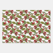 Waterverf  rode kersen inpakpapier vel (Voorkant 2)