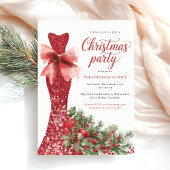 Waterverf Rode Kerstfeest Kaart