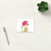 Waterverf rode klaprozen bloemen chic rustiek post-it® notes (Kantoor)