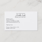 Waterverf rode lippen en lippenmake-up visitekaartje (Achterkant)