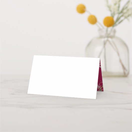 Waterverf rode orchidebloem plaatskaartje (Achterkant)