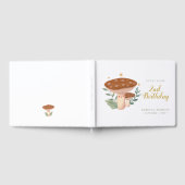 Waterverf Rode paddenstoelen Birthday Guest Book Gastenboek (Volledig)