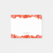 Waterverf rode papaver post-it® notes (Voorkant)
