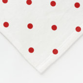 Waterverf Rode papaver roze rozen cirkelspier Warm Fleece Deken (Hoek)