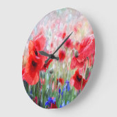  Waterverf rode papavers schilderen Grote Klok (Hoek)