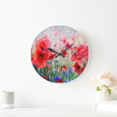  Waterverf rode papavers schilderen Grote Klok (Huis)