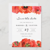 Waterverf Rode papies Sla de datum op Kaart (Voorkant)