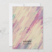 Waterverf Rode rode gekleurde halloween Art Kaart (Achterkant)