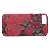 Waterverf rode rozen op zwart, Case-Mate iPhone case (Achterkant (Horizontaal))