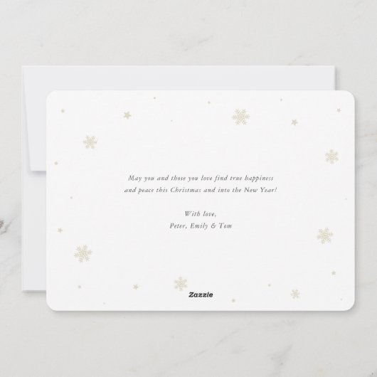 Waterverf rode truck foto vrolijke kerst Kaart (Achterkant)