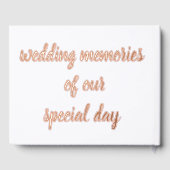 Waterverf rode tulp bruiloft Folie Guestbook Gastenboek (Achterkant)